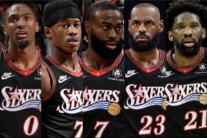 湖人VS76人首发对比：东契奇对马克西，马穆对詹姆斯，凯斯勒对大帝
